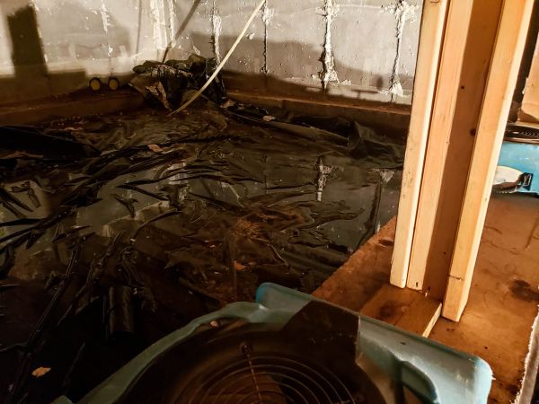 Crawlspace Water Cleanup in Denton